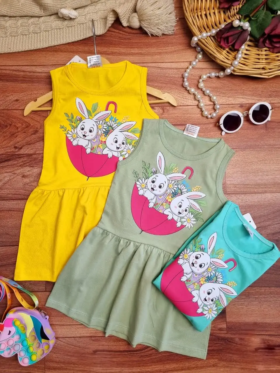 سارافون راحتی مدل چتر و خرگوش⛱️🐇🐰