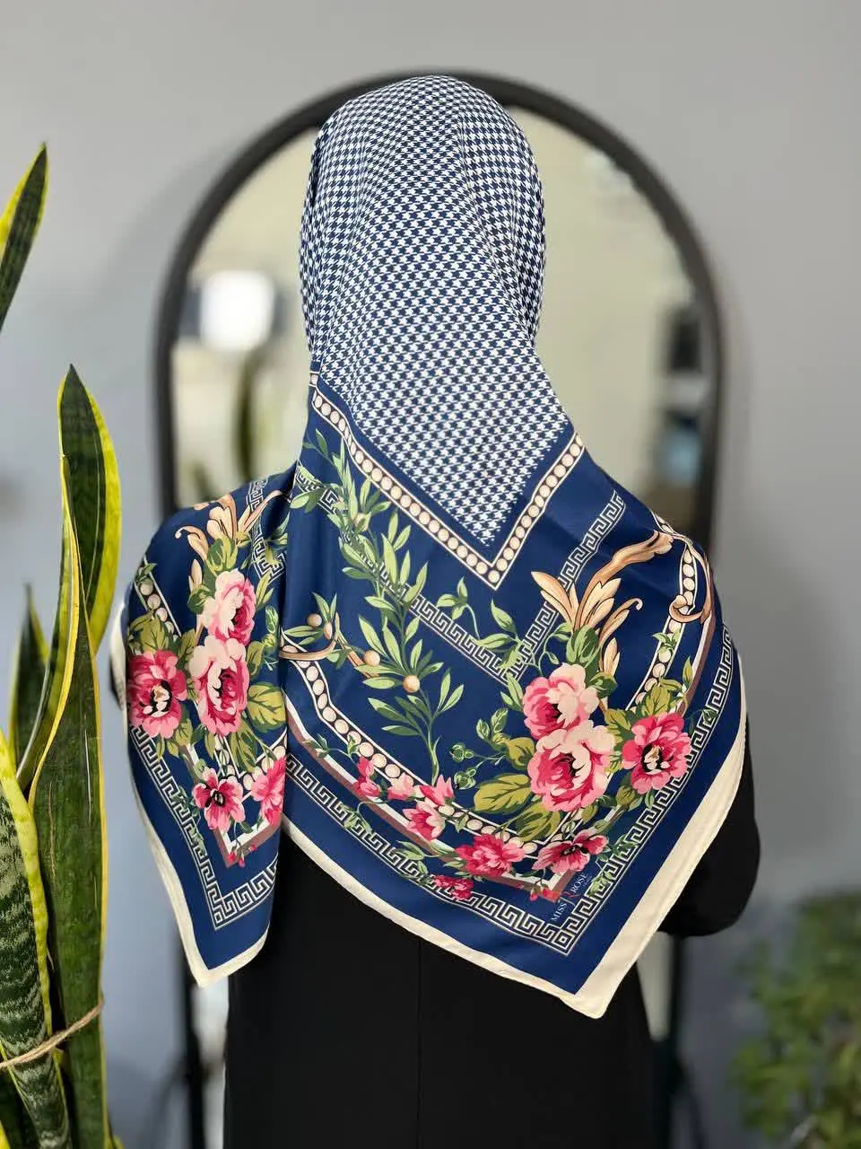 🪴روسری ابریشم ساتن 
