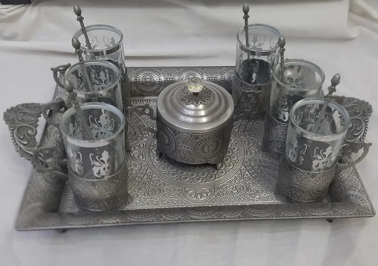 سرویس چای گالش دار آکبند بدون کارتن