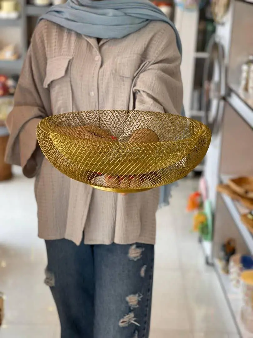 سبد میوه خوری فلزی